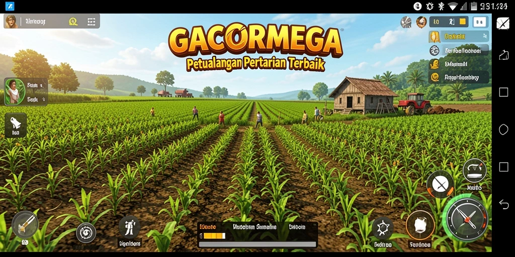 GACORMEGA: Tampilkan pengalaman bertani yang menarik dan memuaskan.