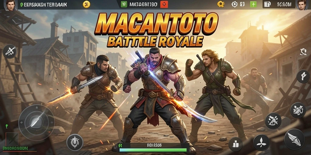 Tampilan menarik dari gameplay Battle Royale di MACANTOTO.