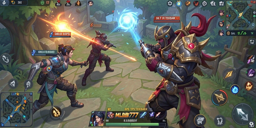 Gameplay intens di MLBB777 dengan pertempuran seru.