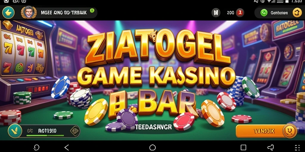 Tampilan gameplay ZIATOGEL yang menakjubkan dalam suasana kasino.